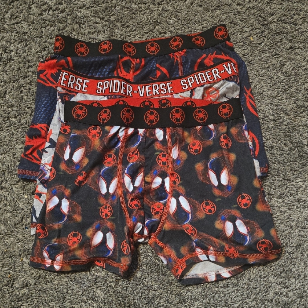 Marvel Spider-Verse Kids Boxer Briefs - Red and Black